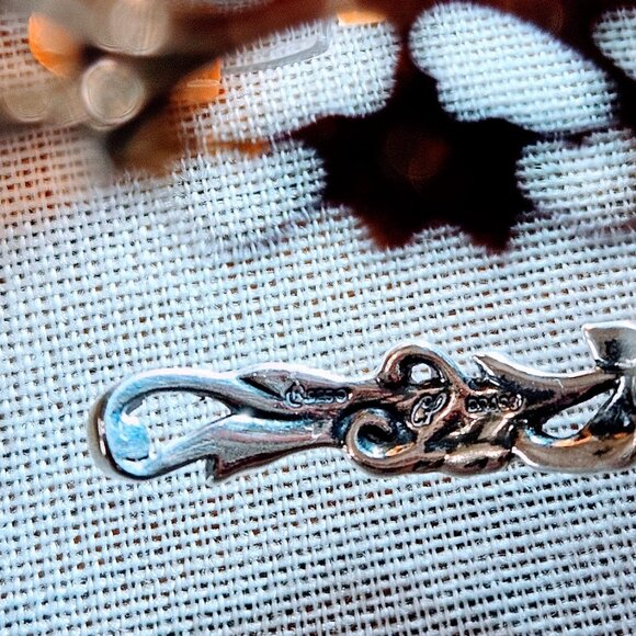 CAROLYN POLLACK Relios Sterling Silver 925 & Brass Ornate Tigers Eye Bracelet - Picture 4 of 16